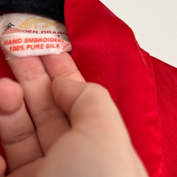 Vintage silk kimono - robe size XL - Picture 4 of 16